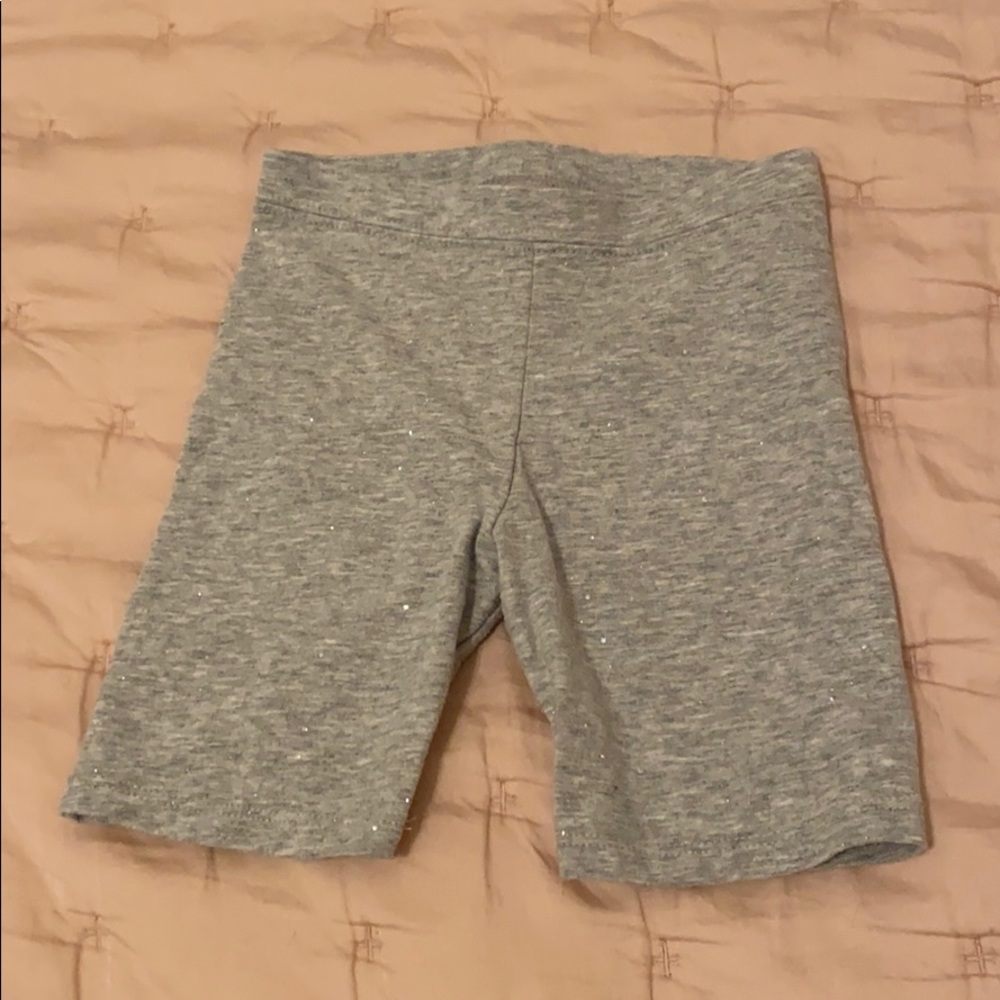 Girls Sparkly Gray Shorts